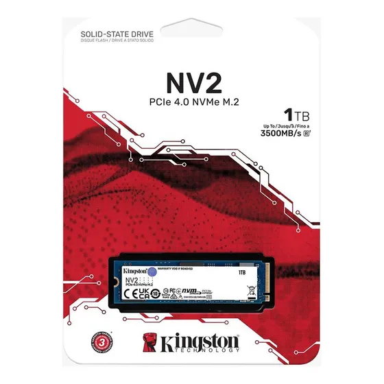 Hd Ssd M2 1tb 1 Tera Kingston Nvme2 3500 Mb/s Original