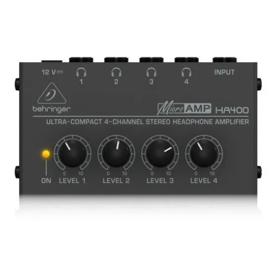 Amplificador De Auriculares Behringer Microamp Ha400 Estéreo