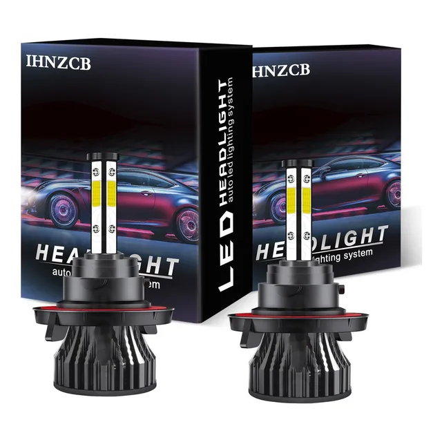 . Kit Faros Led H13 4 Lados, 6000 K, Blanco, Luces Bajas