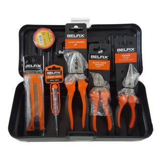 Kit Eletricista Chave Teste + Estilete + Alicates Principais Kit Eletricista Chave Teste + Estilete + Alicates Principais