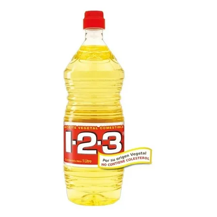 Aceite Vegetal Comestible 123 De 1 L