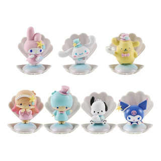 Set 6 Figuras Sanrio Kuromi My Melody Colección Marina Set 6 Figuras Sanrio Kuromi My Melody Colección Marina