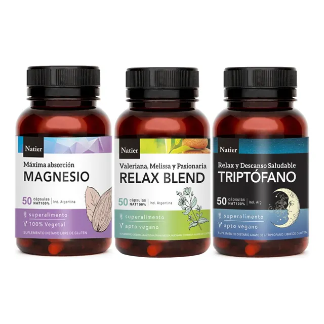 Plan Relajación Natier Magnesio, Triptofano, Relax Blen Caps