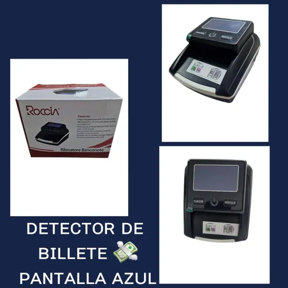 Dectora De Billetes Pantalla Azul.