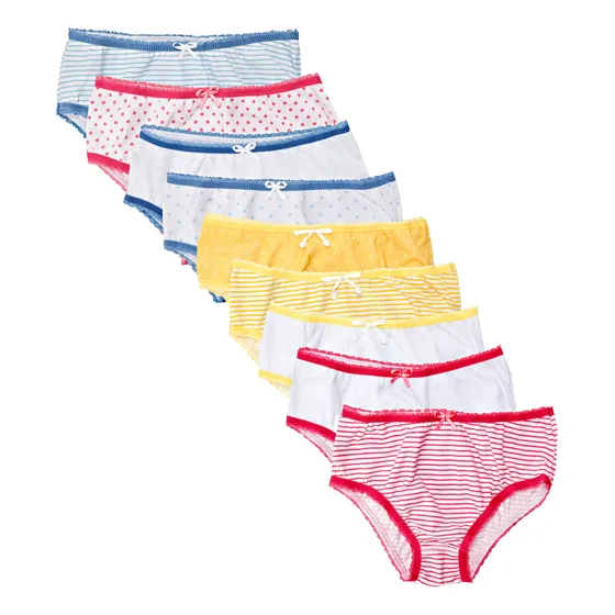 Kit 9 Calcinhas Infantis Para Meninas Lobinha Estampada Lupo