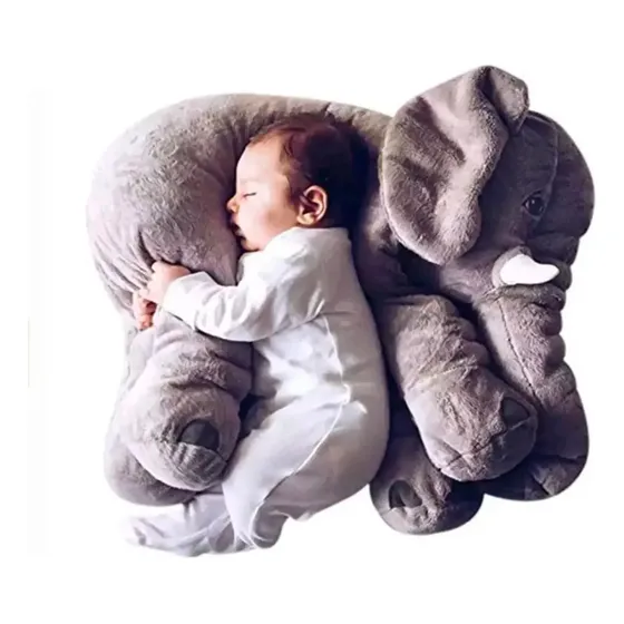 Elefante De Apego Peluche Para Bebés Y Niños Gris