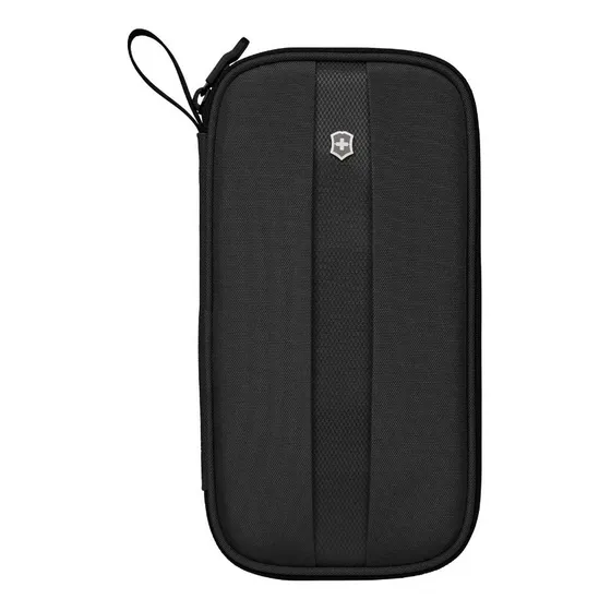 Travel organizer con protección RFDI Victorinox para portapasaporte color negro