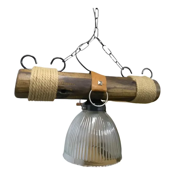 Lampara Colgante De 1 Luz Estilo Campo 