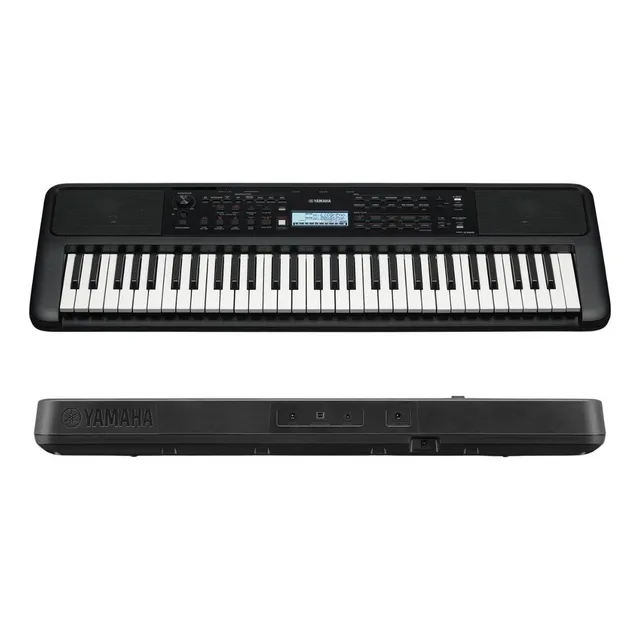 Teclado musical Yamaha PSR PSR-E383 61 teclas negro 220V