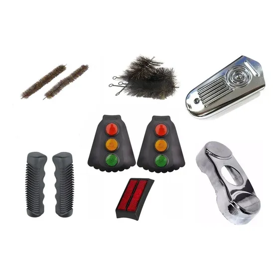 Kit Acessórios Bike Barra Circular Monark Retro Antiga Cor