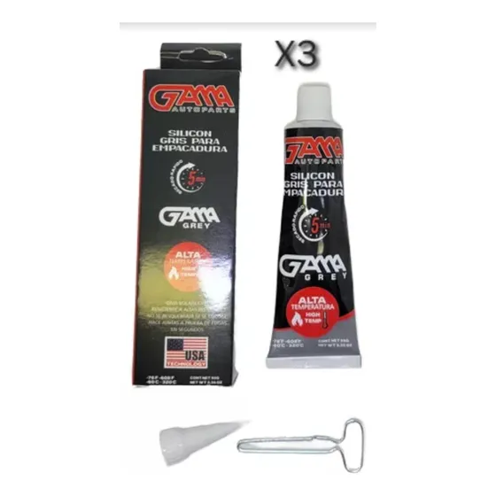 Silicon Gris Para Empacaduras Alta Temperatura 