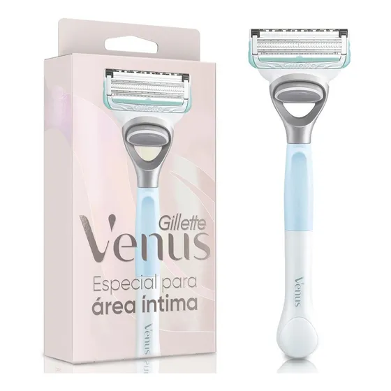 Máquina De Afeitar Recargable Área Íntima X1 Pieza Gillette Venus