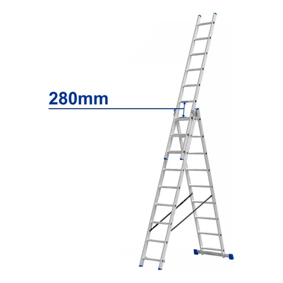 Escalera Extensible 3 Secc X 9 Escalones Wadfow Wld6539