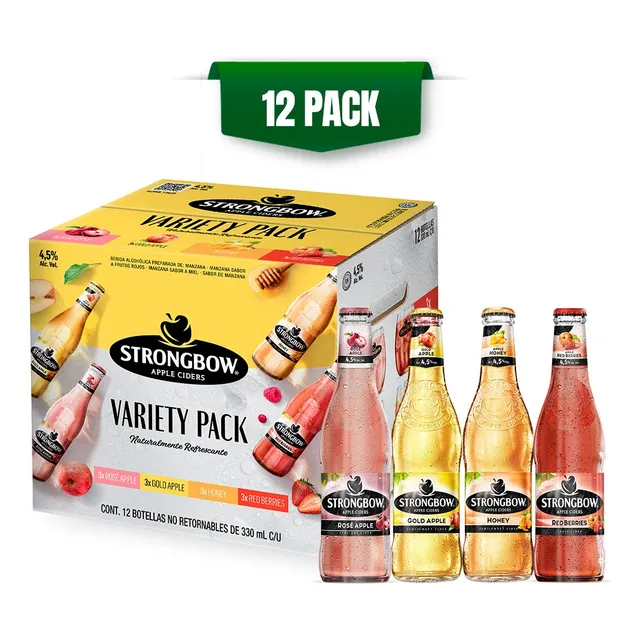 Sidra Strongbow Variety Pack 12 Botellas De 330ml