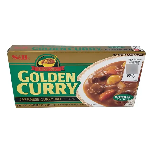 Karê Japonês Golden Curry Médio Chukara S&b 220g