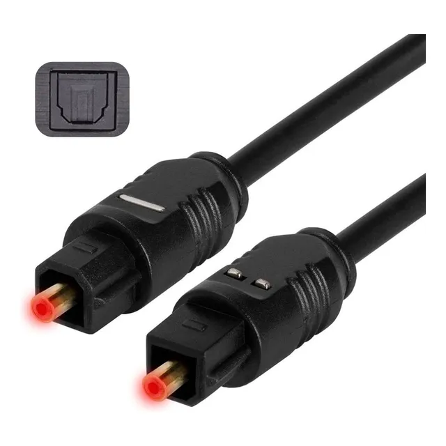 Cabo Audio Optico Digital Toslink 3 Metros P/ Ps3 Ps4 Ps5