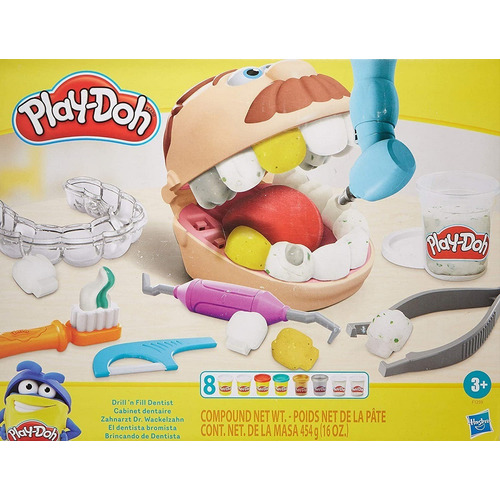 Conjunto Massa De Modelar - Play-doh - Dentista -