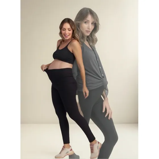 Legging Peluciada Gestante Quentinha Saida De Maternidade