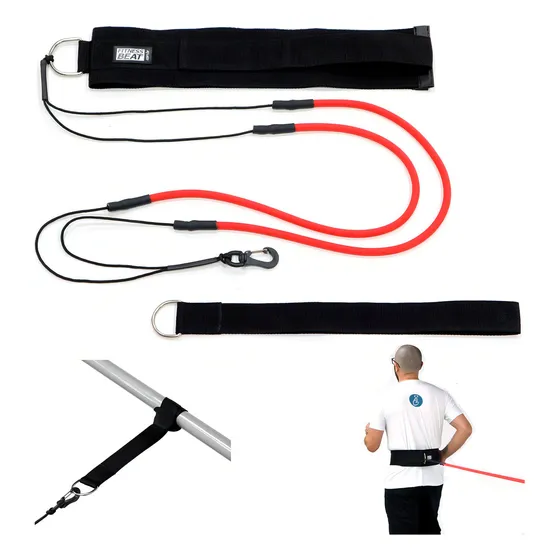 Cinto De Tração Individual 2 Elásticos Forte Futebol Treino Funcional Extensor
