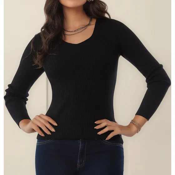 Buzo Valeria Negro Para Mujer Croydon