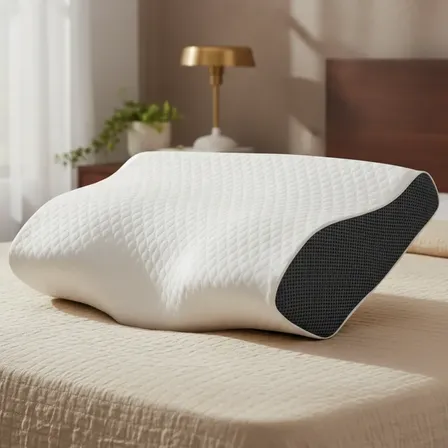 Travesseiro Cervical Ortopédico Espuma Viscoelástica Branco