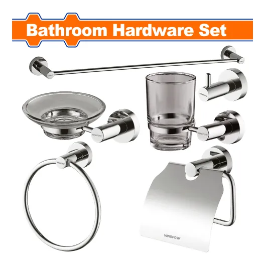 Set De Accesorios Para Baño Cromado Wadfow