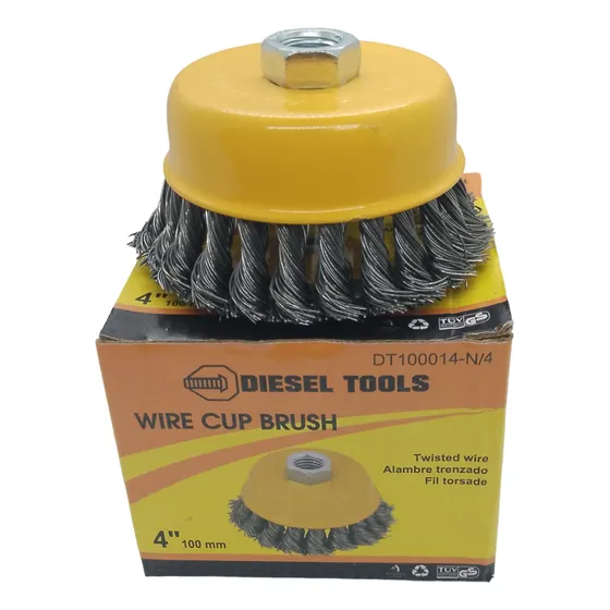 Cepillo De Alambre Entorchado De Copa 4puLG Marca Diesel Too