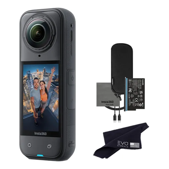 Câmera De Ação 360 Insta360 X5 À Prova D'água 8k 72mp Foto
