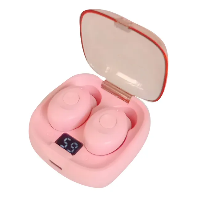 Auriculares Inalambricos Deportivos Ruffo Xg-8 Rosa Bluetooth 5.0 Con Visor De Batería