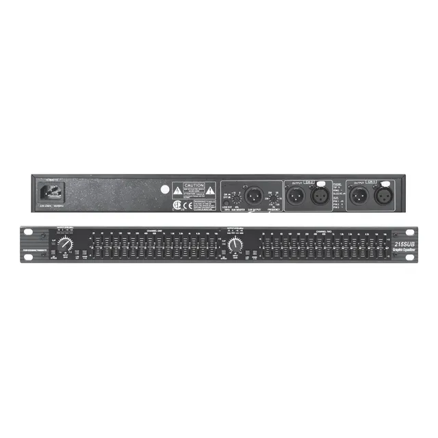 215eq-sub De Doble Canal De 15 Bandas Con Ecualizador De Sal