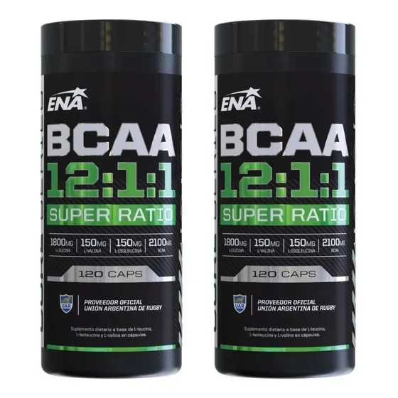 Bcaa 12:1:1 Super Ratio X120 Ena Sport X2 Amino Ramificado