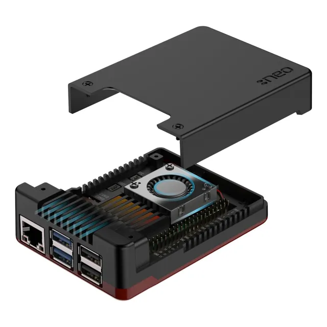 Carcasa Metálica Argon Neo 5 Para Raspberry Pi 5 Ventilador