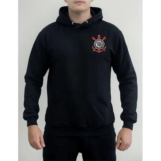 Moletom Blusa De Frio Timão Time  De Futebol Corinthians
