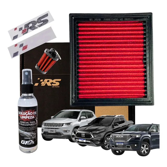 Filtro De Ar Esportivo Inbox Jeep Compass 2.0 Flex Ou Diesel