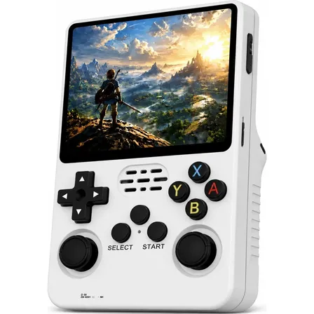Fone Videogame R36s Retro Portátil Premium Console De Mão Branco
