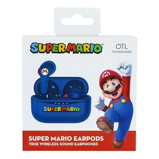 Audifono Inalambricos Mario Blue Tws Otl Para Niños Audifono Inalambricos Mario Blue Tws Otl Para Niños