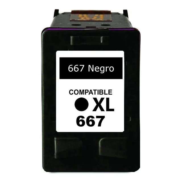 Cartucho Compatible Con Hp 667xl Negro