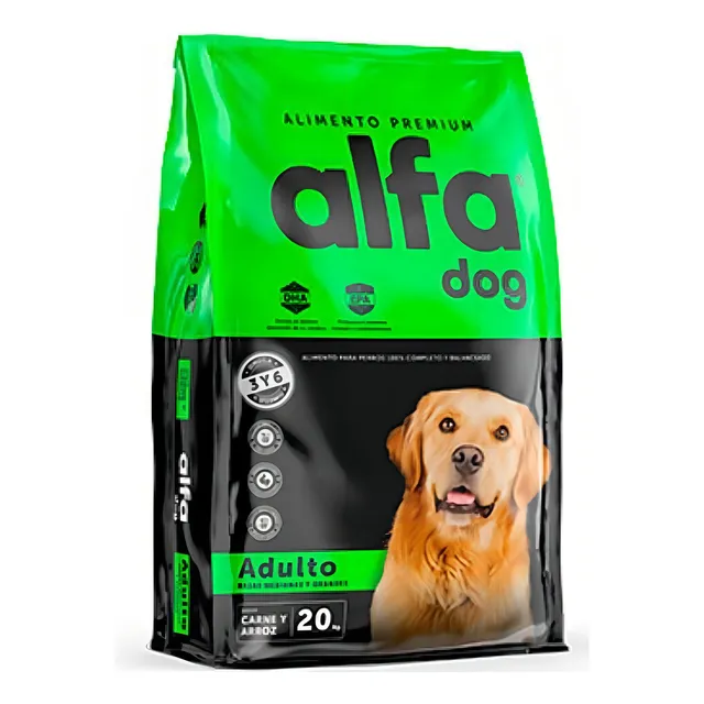 Alimento Premium Alfa Dog Adulto 20kg Perro /fauna Salud