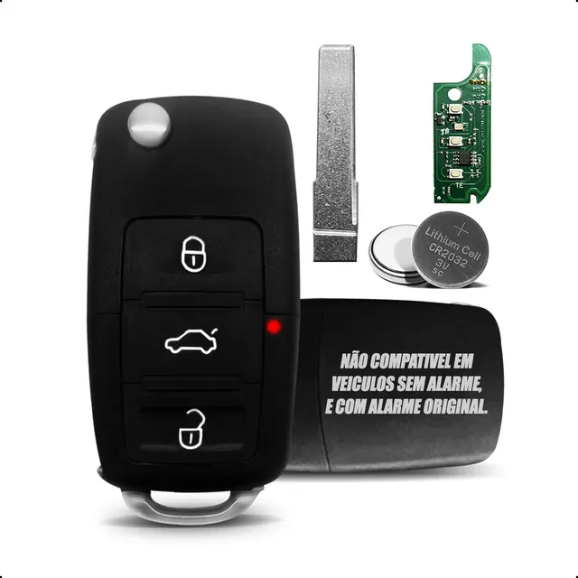 Chave Canivete Para Carro Vw Gol Saveiro Voyage G4 G5 G6 G7