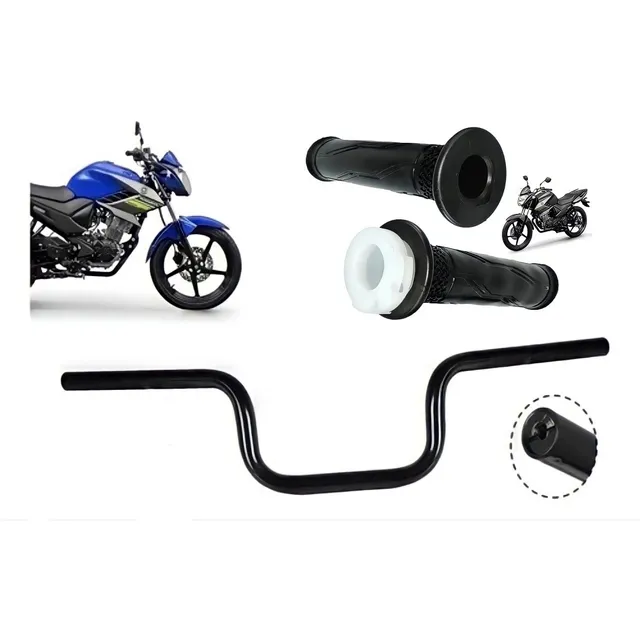 Kit Guidão+manopla Com Roldana Factor 125/150 Fazer 150