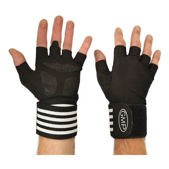 Guantes Gym Gimnasio Pesas Barra Musculación Muñequera Gmp