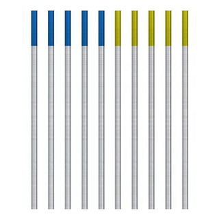 Eletrodo Tig Tung Azul - Dourado - 2,4mm - 10 Unid Eletrodo Tig Tung Azul - Dourado - 2,4mm - 10 Unid