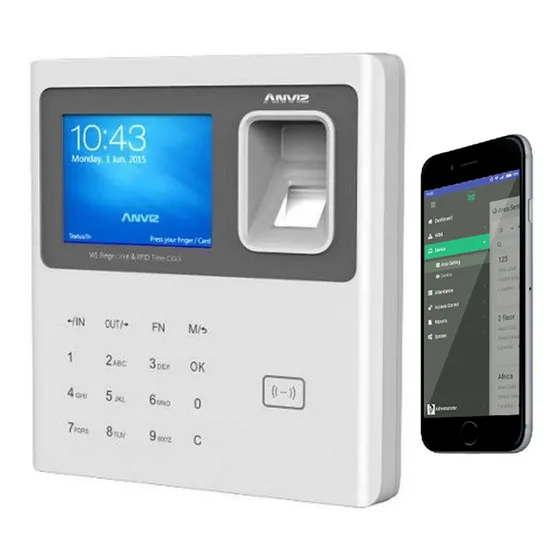 Control De Asistencia Horario Biometrico Anviz W1pro-id Pro