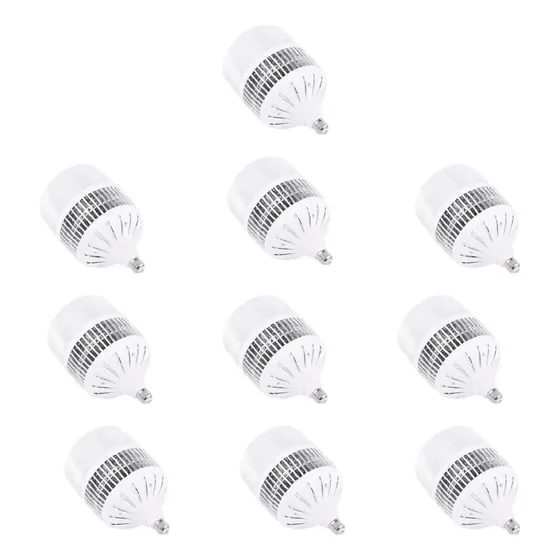 Kit 10 Lâmpadas Bulbo 100w Led E27 E E40 Branco Frio 6500k