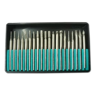 Kit 20 Limas Rotativas Punta Diamante Para Minitorno Kit 20 Limas Rotativas Punta Diamante Para Minitorno