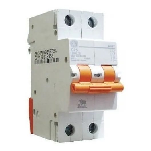 Interruptor Mini Breaker Termomagnetico 2x16 A Ge Dg62 C16