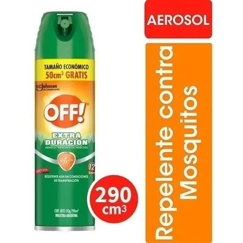 Off! Repelente Contra Mosquito Extra Duración Hasta 12 Horas