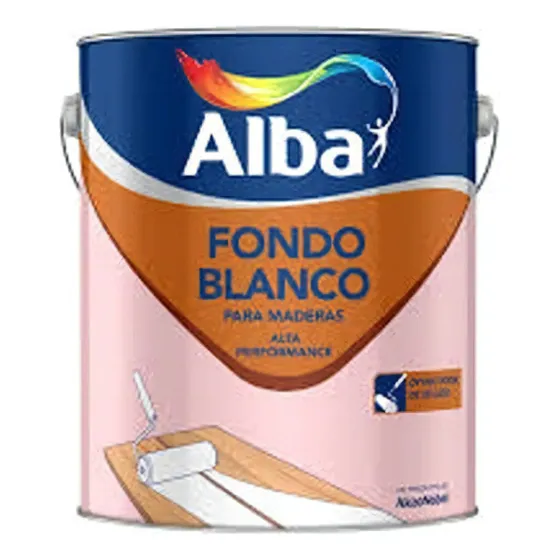 Fondo Blanco Alba Pintura Base P/madera 1lt Pintumm