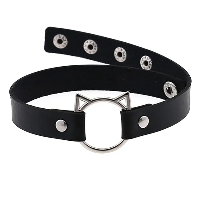 Gargantilla Collar Bondage Choker Aro Gatito