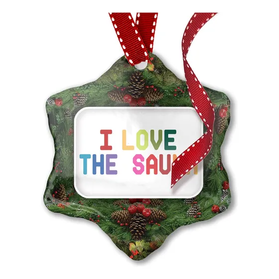 Neonblond Ornamento Navidad I Love The Sauna,colorido